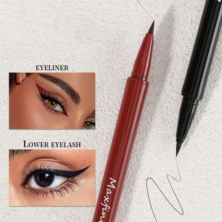 1PC Black Liquid Eyeliner Pen Ultra-Fine Eye Liner Tip Long-Lasting Quick Drying Anti-Sweat Waterproof Smooth Matte Eyeliner
