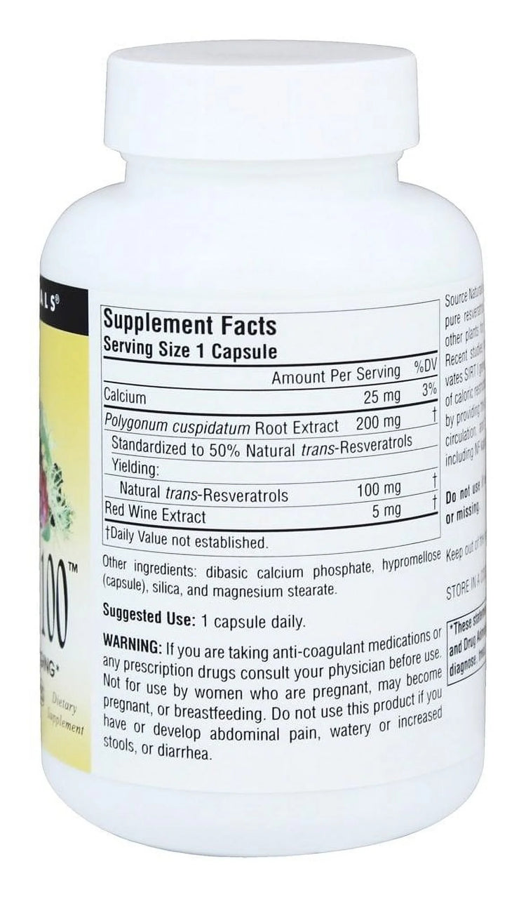 - Resveratrol 100 Mg. - 120 Vegetarian Capsules