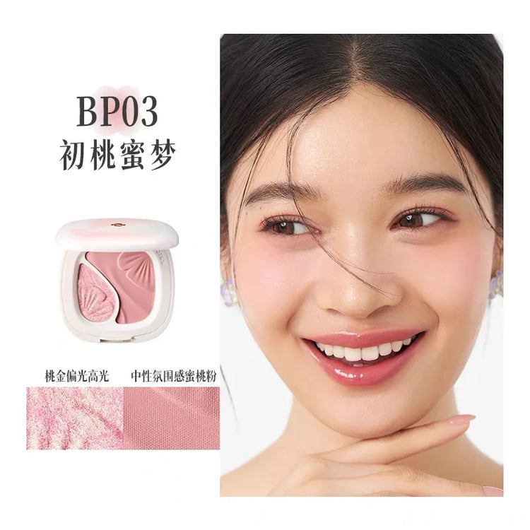 Nono Note Blush Highlight All-In-One Expansive Color Brightening Natural Blush Matte Pearl Face Makeup