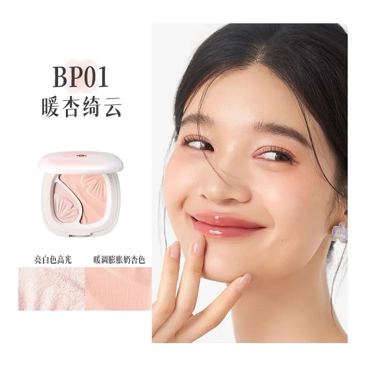 Nono Note Blush Highlight All-In-One Expansive Color Brightening Natural Blush Matte Pearl Face Makeup