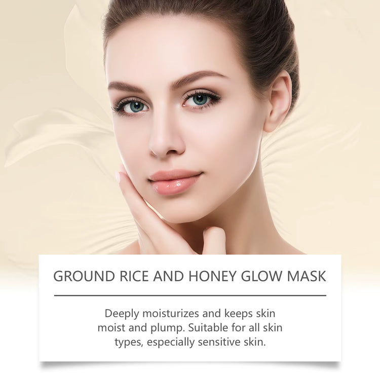 Rice Raw Pulp Mask Replenishment Moisturizing Fade Dark Spot Repair Sensitive Skin Shrink Pore Hydrating Mask Korean Skin Care