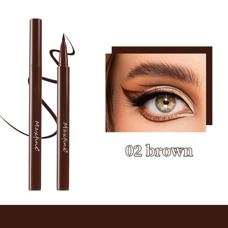 1PC Black Liquid Eyeliner Pen Ultra-Fine Eye Liner Tip Long-Lasting Quick Drying Anti-Sweat Waterproof Smooth Matte Eyeliner