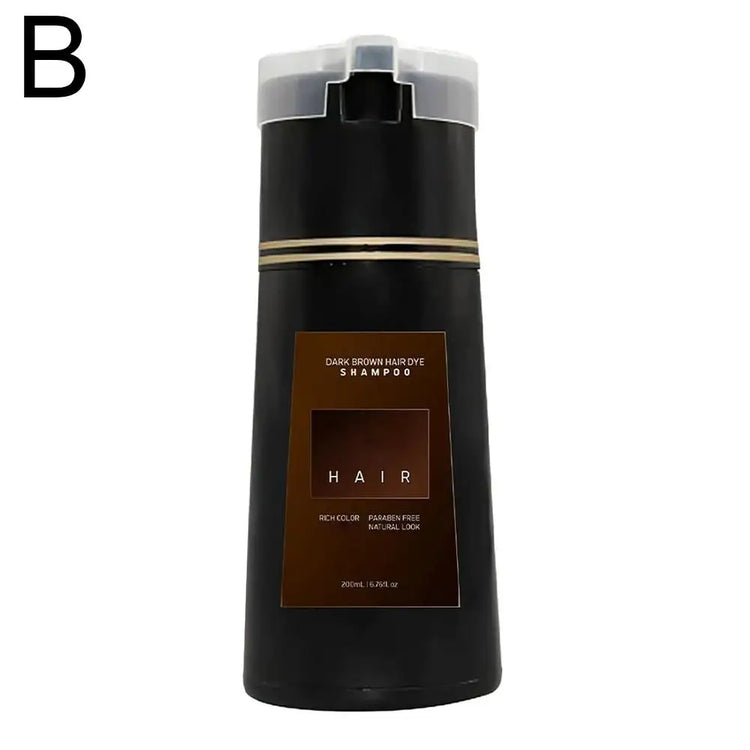 Nova Hair Dye Shampoo,Nova Hair Instant Dye Shampoo,Hair Dye Coloring Shampoo for Gray Hair Nourish Hair Care 200Ml