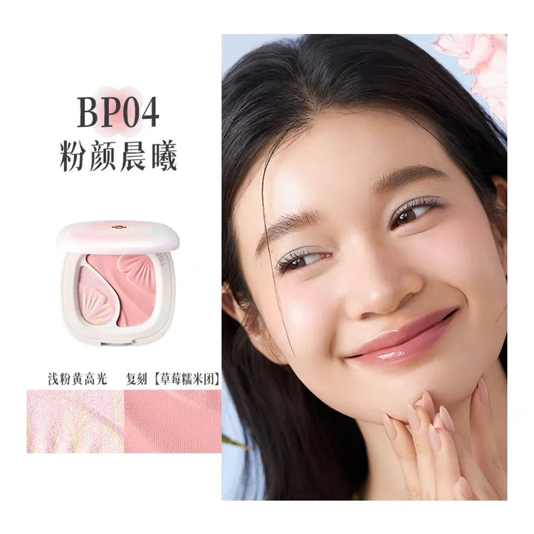Nono Note Blush Highlight All-In-One Expansive Color Brightening Natural Blush Matte Pearl Face Makeup