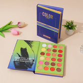 Book Highlight Powder Blusher Set Lasting Eye Shadow BOOK Plate Stage Makeup