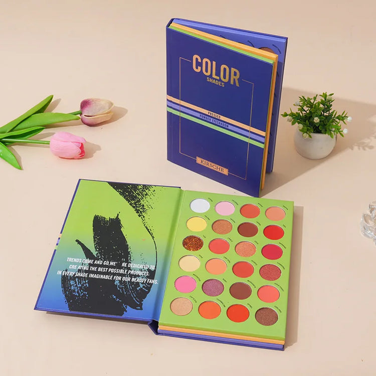Book Highlight Powder Blusher Set Lasting Eye Shadow BOOK Plate Stage Makeup