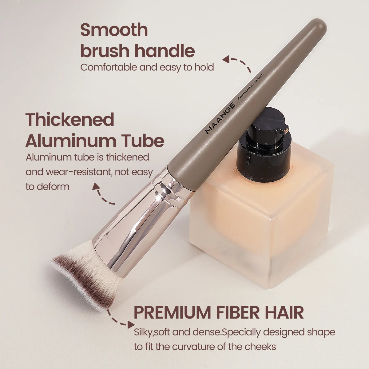Contour Brush Premium Contour Blush Face Makeup Brush Perfect for Cheek Forehead Jaw Nose Blending Deepening Contouring