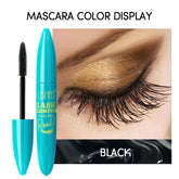 Ultra Long Lasting Mascara 4D Waterproof Mascara Liquid Fiber Mascara 360 Degree Spiral Brush Eyelashes Extension Makeup