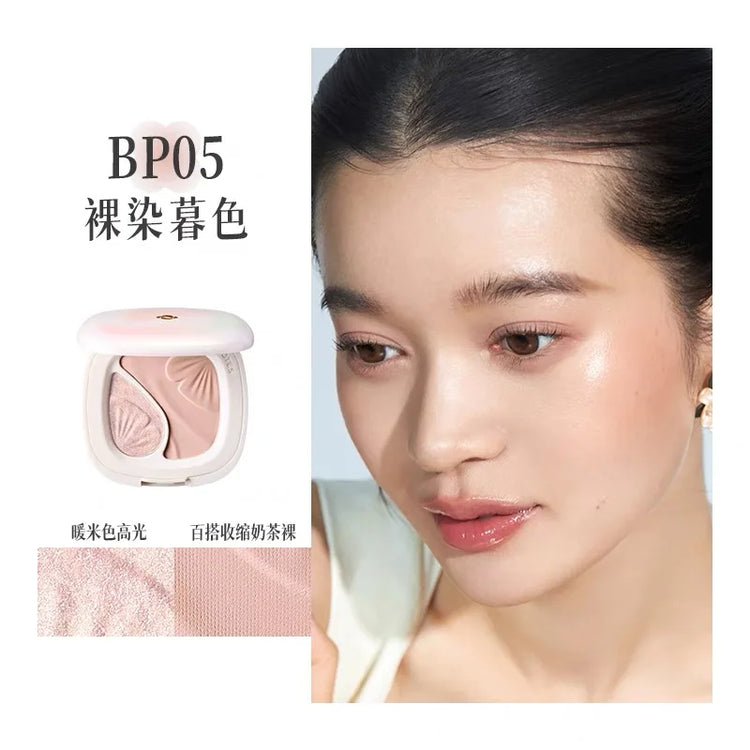 Nono Note Blush Highlight All-In-One Expansive Color Brightening Natural Blush Matte Pearl Face Makeup