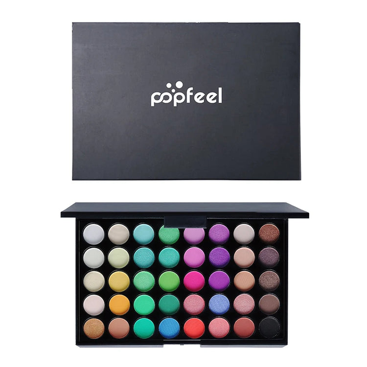 40 Colors Eyeshadow Palette Long Lasting Easy Makeup Brown Eyeshadow Palette, Pink Eyeshadow Palette