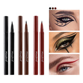 1PC Black Liquid Eyeliner Pen Ultra-Fine Eye Liner Tip Long-Lasting Quick Drying Anti-Sweat Waterproof Smooth Matte Eyeliner