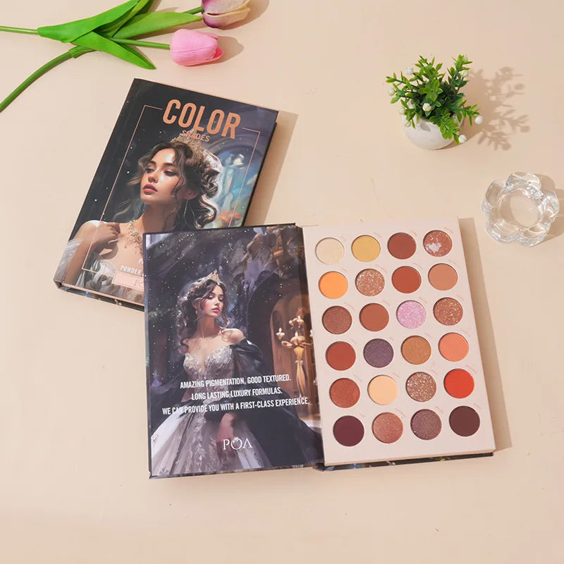 Book Highlight Powder Blusher Set Lasting Eye Shadow BOOK Plate Stage Makeup