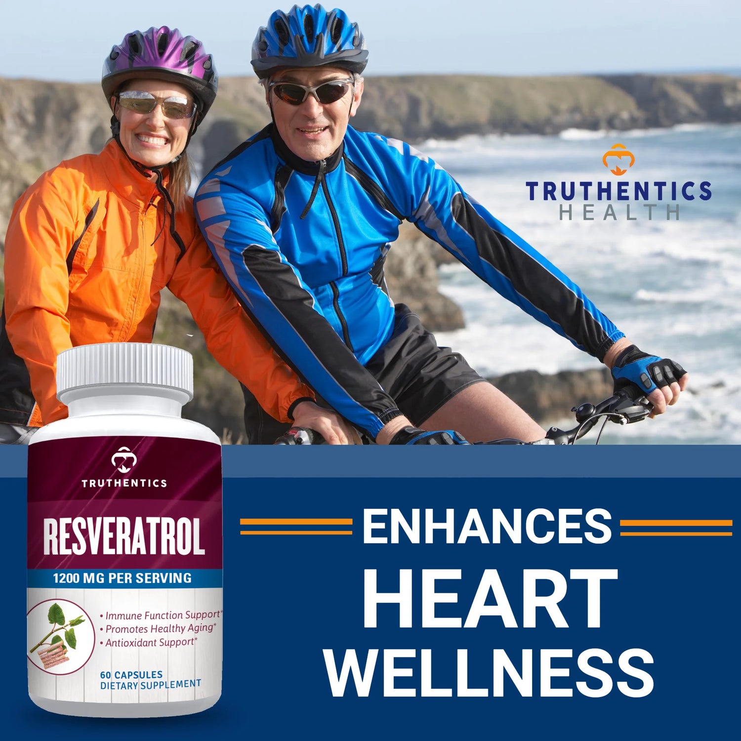 Resveratrol Supplement 1200Mg (2 Pack) - Trans-Resveratrol Extra Strength Antioxidant, Vegan Capsules