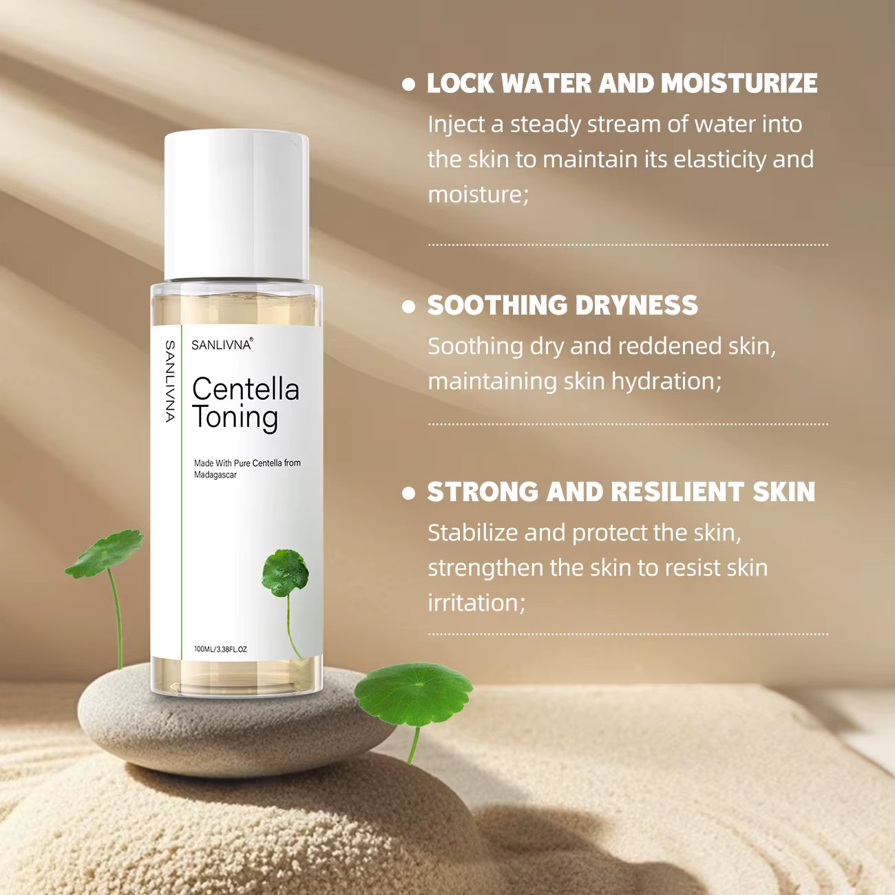 Centella Asiatica Toner Cleanser Moisturizing Repair Essence Moisturizing Facial Treatment Facial Moisturizer Brightening Skin