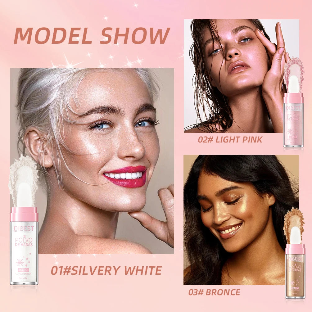 Fairy Powder  Shimmer Contour Blush Powder Contour Shading Glitter Women Contour Illuminator Makeup High Light