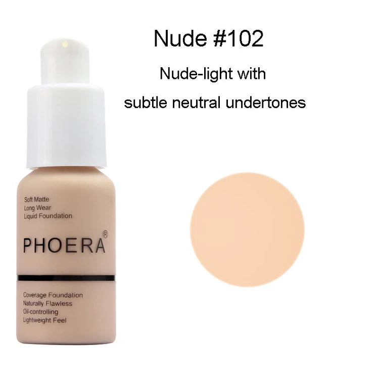 30Ml Liquid Foundation Set Oil-Control Concealer Cream Hydrating Long Lasting Hydrating Makeup Foundation TSLM1