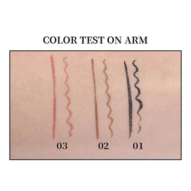 1PC Black Liquid Eyeliner Pen Ultra-Fine Eye Liner Tip Long-Lasting Quick Drying Anti-Sweat Waterproof Smooth Matte Eyeliner