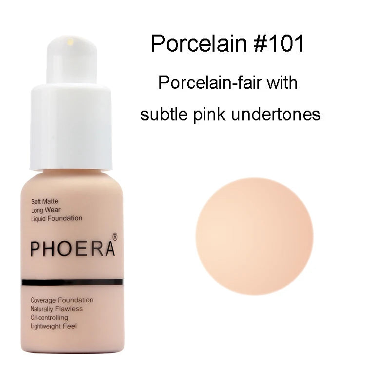 30Ml Liquid Foundation Set Oil-Control Concealer Cream Hydrating Long Lasting Hydrating Makeup Foundation TSLM1