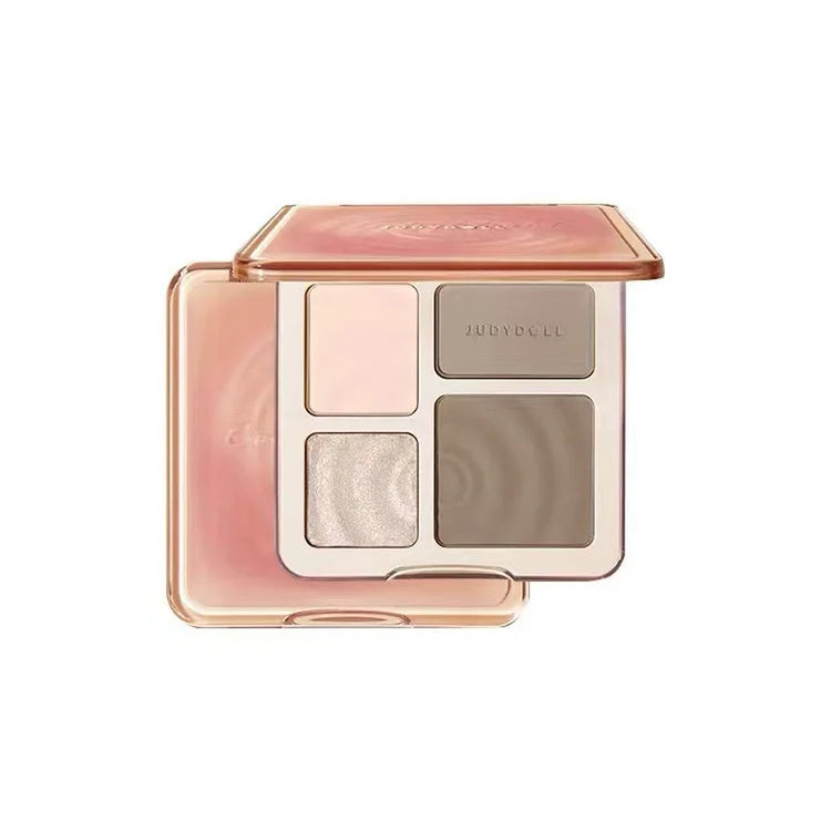 Judydoll Highlight Facial Contouring Palette Matte Brighten Three-Dimensional Shadow Lasting Glow Shimmer Powder Cosmetics