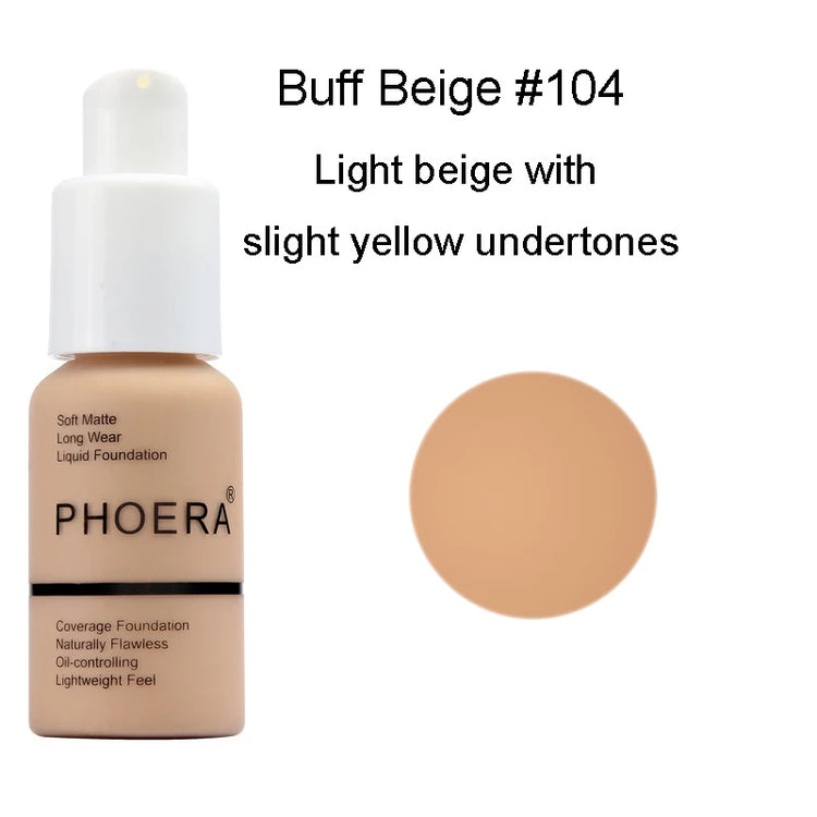 30Ml Liquid Foundation Set Oil-Control Concealer Cream Hydrating Long Lasting Hydrating Makeup Foundation TSLM1