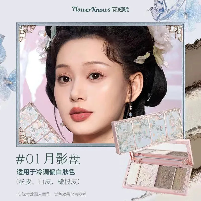 Flower Knows Butterfly Highlight Long Lasting Matte Natural Nose Shadow Brightening Contour Modification Face Makeups