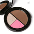 Blush Contour Highlight Palette 3 in 1 Face Makeup Set Long Lasting Highlighter Blusher Palette Natural Cosmetics