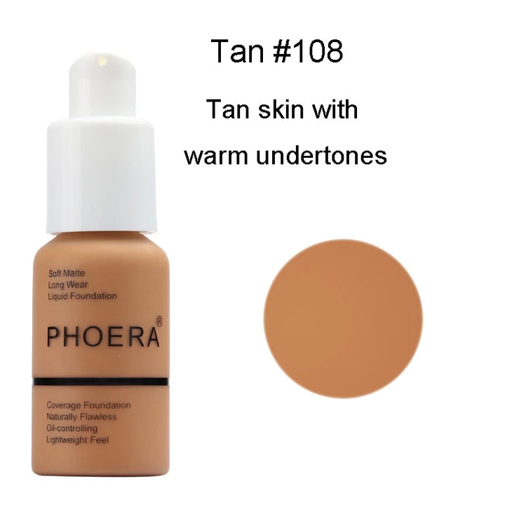 30Ml Liquid Foundation Set Oil-Control Concealer Cream Hydrating Long Lasting Hydrating Makeup Foundation TSLM1