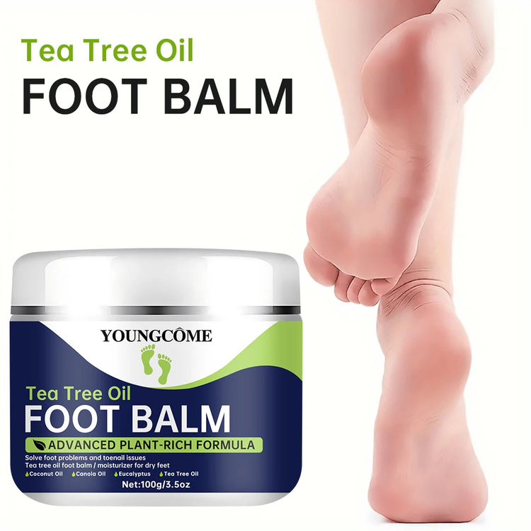 Tea Tree Oil Foot Cream Softens Dry Cracked Feet Removes Dead Skin Exfoliates Daily Foot Care Penetrates Moisturizes Nourishes