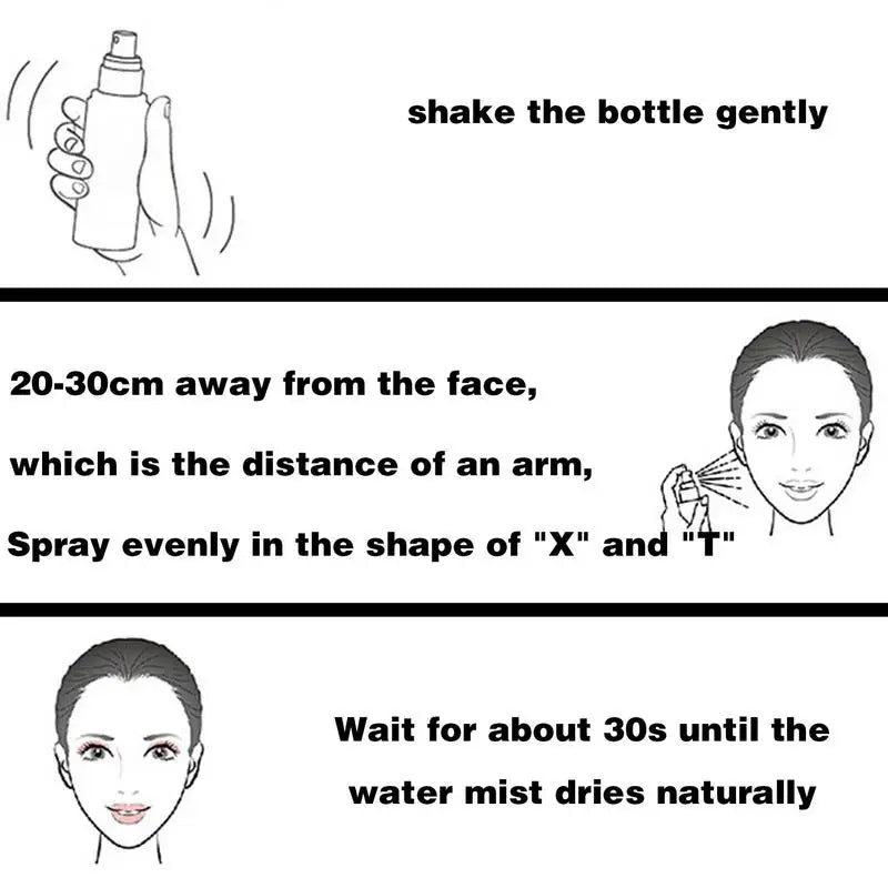 Facial Setting Spray 100Ml Oil Control Setting Mist Spray for Women Natural Finish Setting Spray for Summer Makeup Cosmetics For