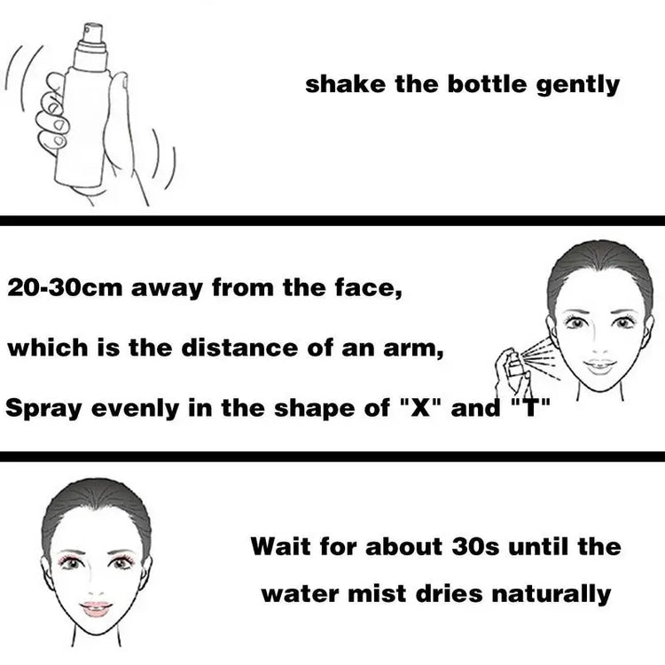 Facial Setting Spray 100Ml Oil Control Setting Mist Spray for Women Natural Finish Setting Spray for Summer Makeup Cosmetics For