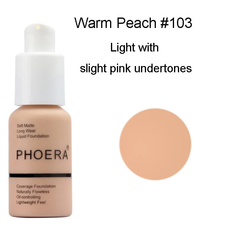 30Ml Liquid Foundation Set Oil-Control Concealer Cream Hydrating Long Lasting Hydrating Makeup Foundation TSLM1