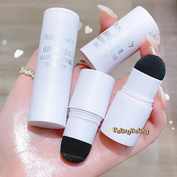 3 Colors Makeup Highlighter Stick Champagne Gold Glitter Contouring Bronzer Shimmer Powder Brighten Face Highlight Illuminator