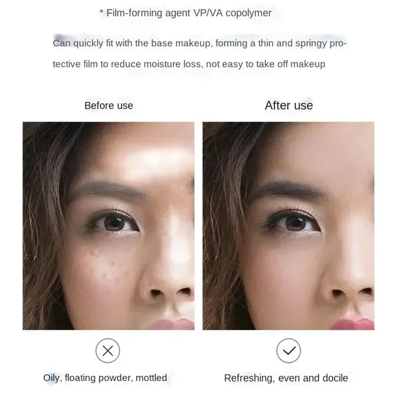 PRAM/Y 12 Hours Long-Lasting Makeup Setting Spray Quick-Drying Film Moisturizing Oil-Controlling Micro-Fine Mist 100Ml Primer