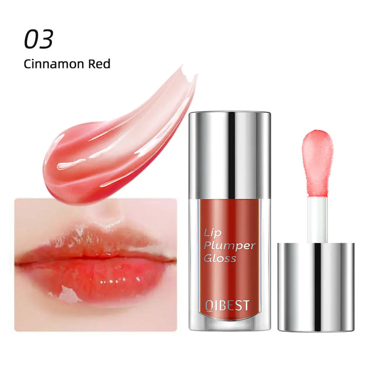 Crystal Jelly Moisturizing Lip Oil Plumping  Makeup Sexy Plump Lip Glow Oil Tinted Lip Plumper Lip Care 6 Colors