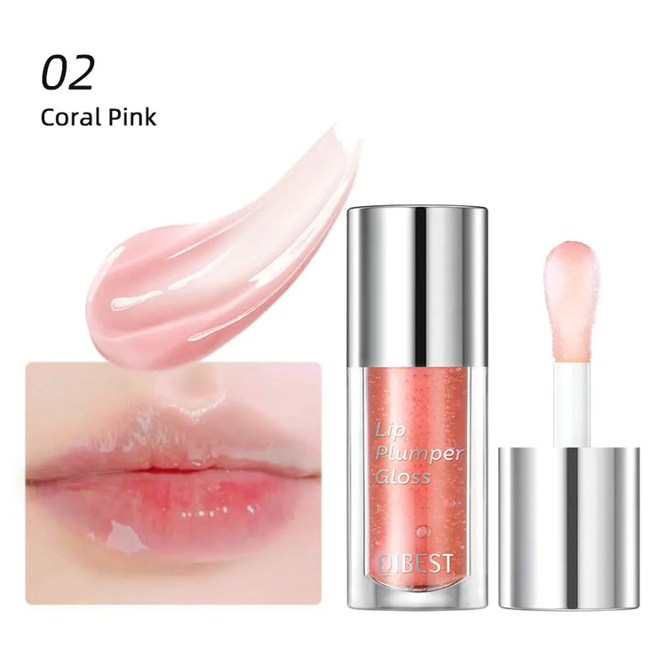 Crystal Jelly Moisturizing Lip Oil Plumping  Makeup Sexy Plump Lip Glow Oil Tinted Lip Plumper Lip Care 6 Colors