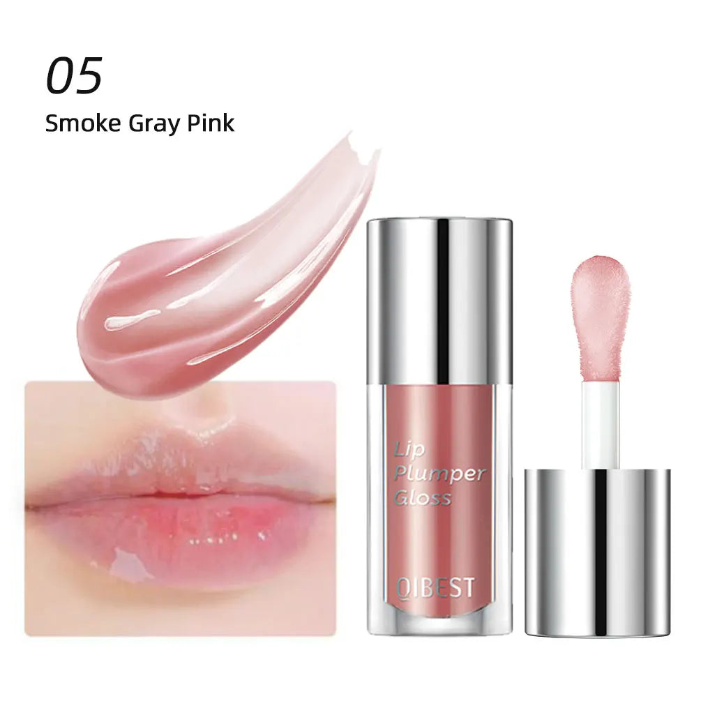 Crystal Jelly Moisturizing Lip Oil Plumping  Makeup Sexy Plump Lip Glow Oil Tinted Lip Plumper Lip Care 6 Colors