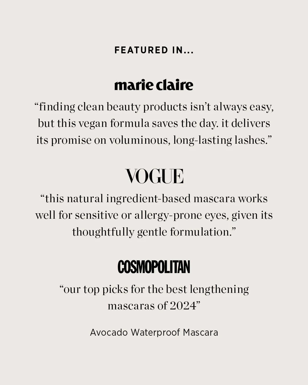 Avocado Waterproof Mascara
