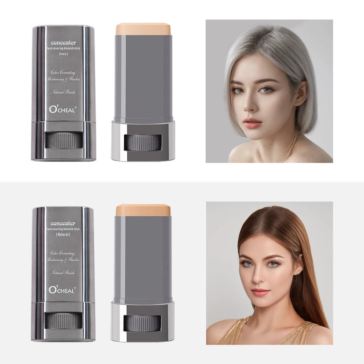 Ocheal Face Foundation Contour Stick Long-Wear Lightweight Brighten Stick Concealer Bronzer Contouring Makeup Pen