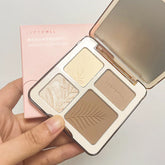 Judydoll Highlight Facial Contouring Palette Matte Brighten Three-Dimensional Shadow Lasting Glow Shimmer Powder Cosmetics