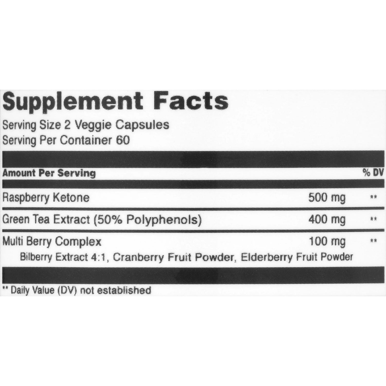 Raspberry Ketone 500 Mg 120 Vcaps