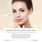 Rice Raw Pulp Mask Replenishment Moisturizing Fade Dark Spot Repair Sensitive Skin Shrink Pore Hydrating Mask Korean Skin Care