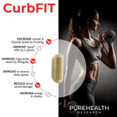 CURBFIT by  Doctor-Approved Weight Management Formula Carbs Breakdown & Fat Storage Metabolic Boosters Accelerate, 90 Capsules