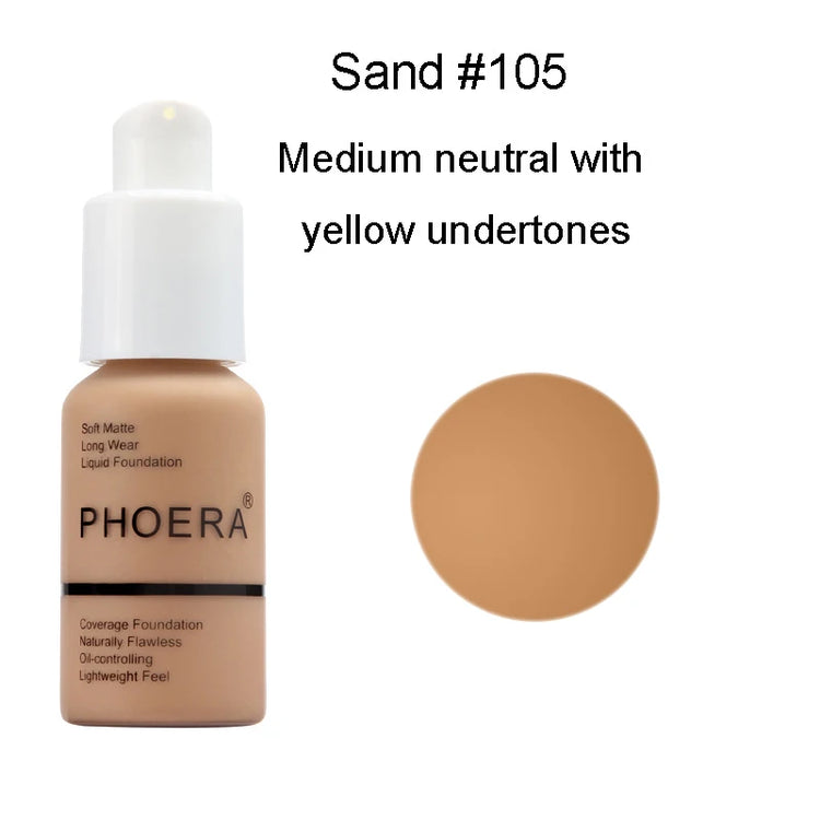 30Ml Liquid Foundation Set Oil-Control Concealer Cream Hydrating Long Lasting Hydrating Makeup Foundation TSLM1
