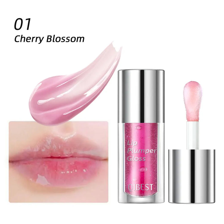 Crystal Jelly Moisturizing Lip Oil Plumping  Makeup Sexy Plump Lip Glow Oil Tinted Lip Plumper Lip Care 6 Colors