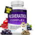 Resveratrol Supplement 1800Mg Trans-Resveratrol for Antioxidant Anti-Aging Support 90 Capsules