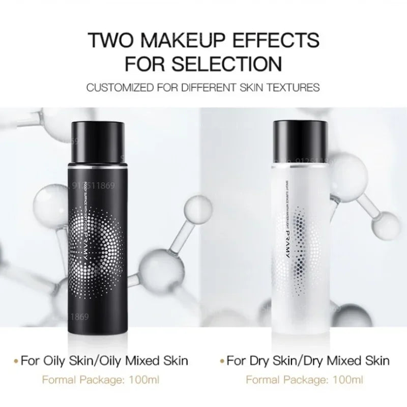 PRAM/Y 12 Hours Long-Lasting Makeup Setting Spray Quick-Drying Film Moisturizing Oil-Controlling Micro-Fine Mist 100Ml Primer
