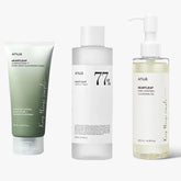 Korean Anua Skin Care Set Heartleaf 77% Toner Deep Cleansing Oil Remove Cosmetic Face Cleanser Skincare Products Original
