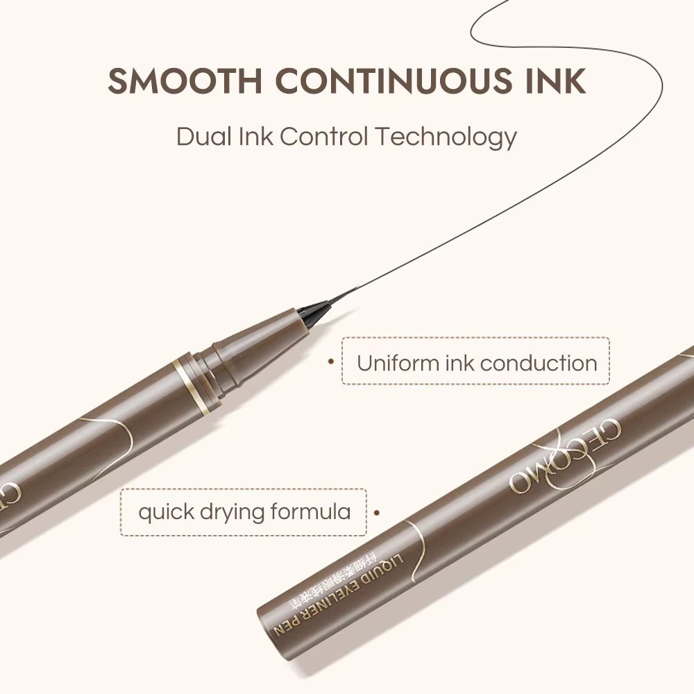 Liquid Eyeliner 0.01Mm Super Slim Waterproof Quick Dry Long Lasting Color No Smudging Eyeliner Pencil